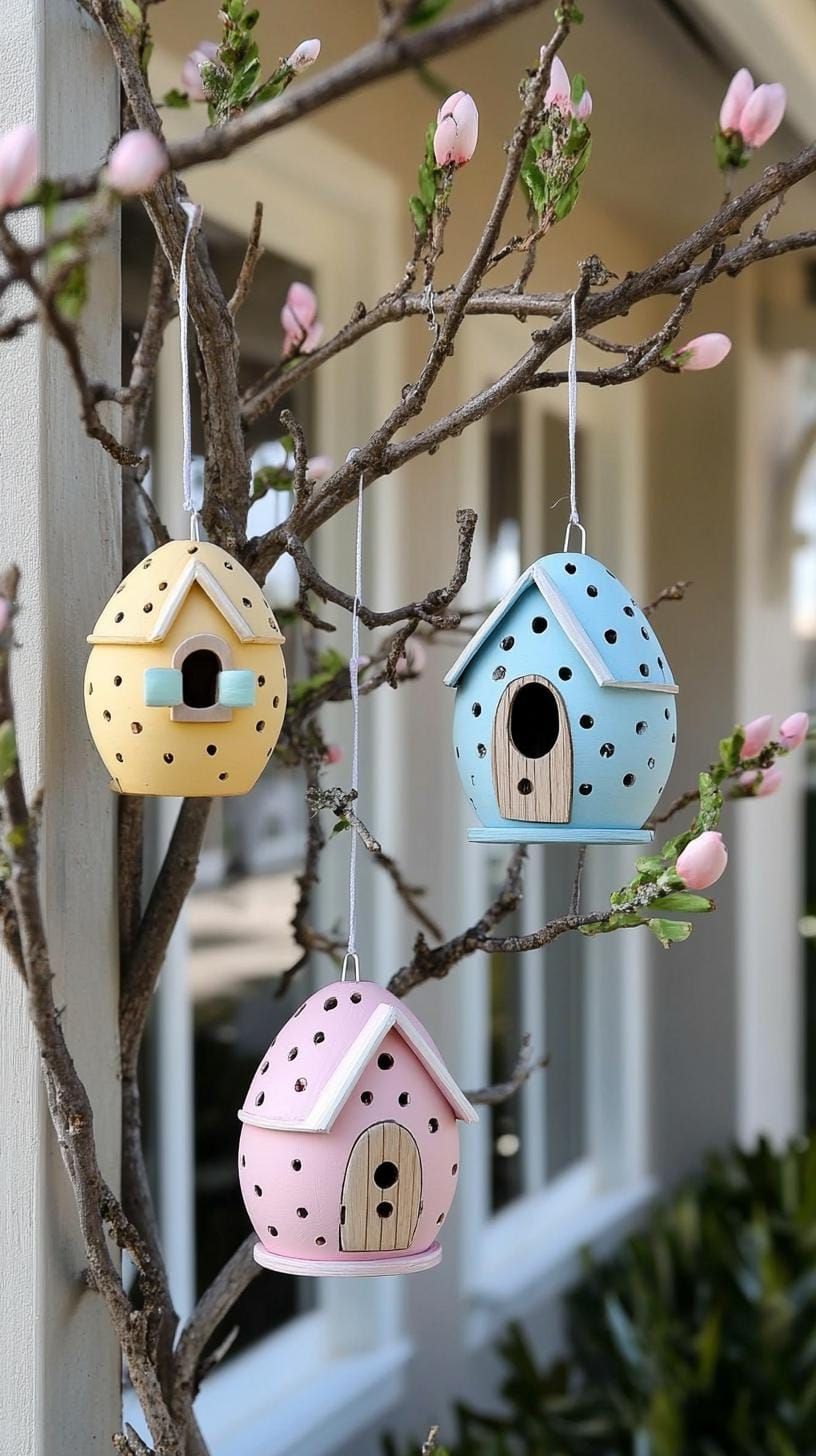 2. Enchanting Easter Birdhouse Display-1