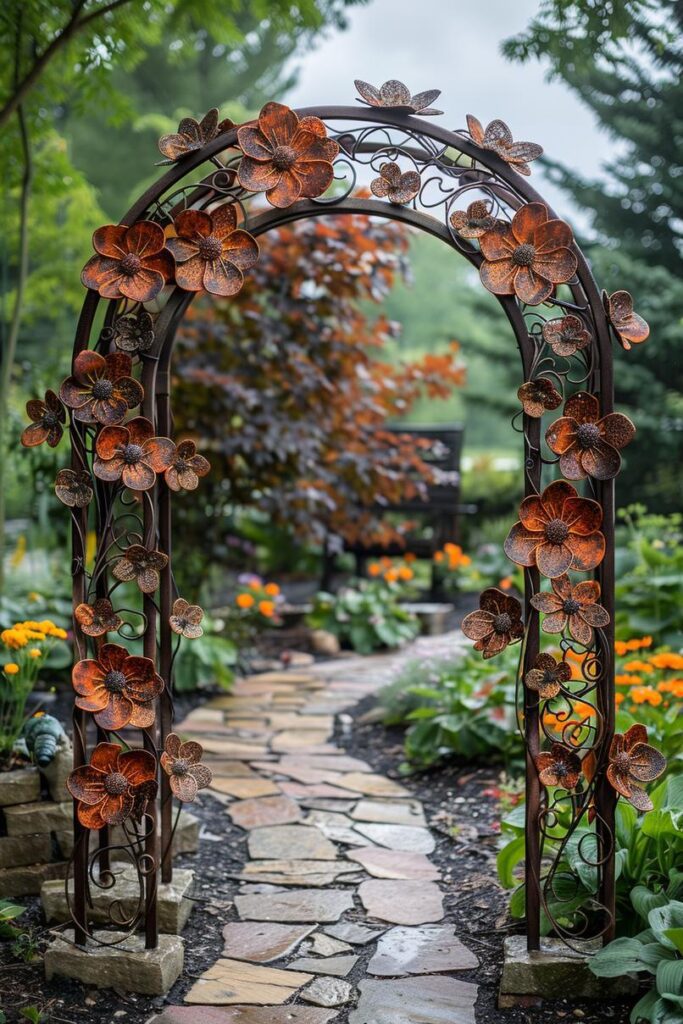 26 Easy Metal Garden Art Ideas To Inspire