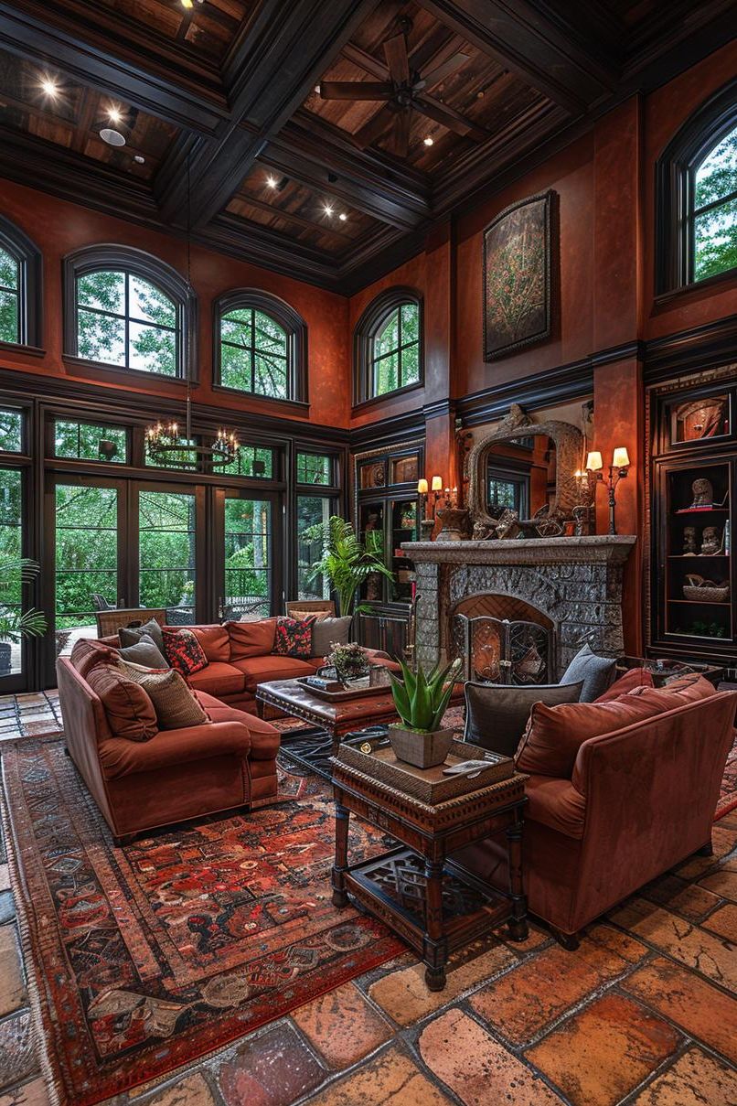 18. Mediterranean Earthy Living Room Aesthetic-1