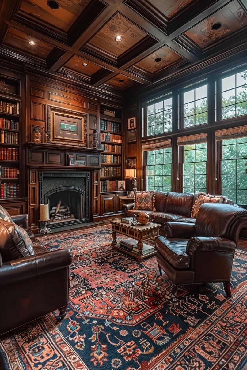 12. Earthy Traditional Living Room Inspiration-1