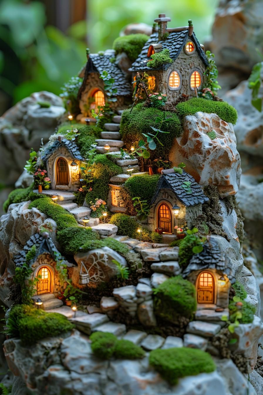 33 Creative DIY Yard Art Ideas You’ll Love To Craft 68 28. Whimsical Fairy Garden Designs-1