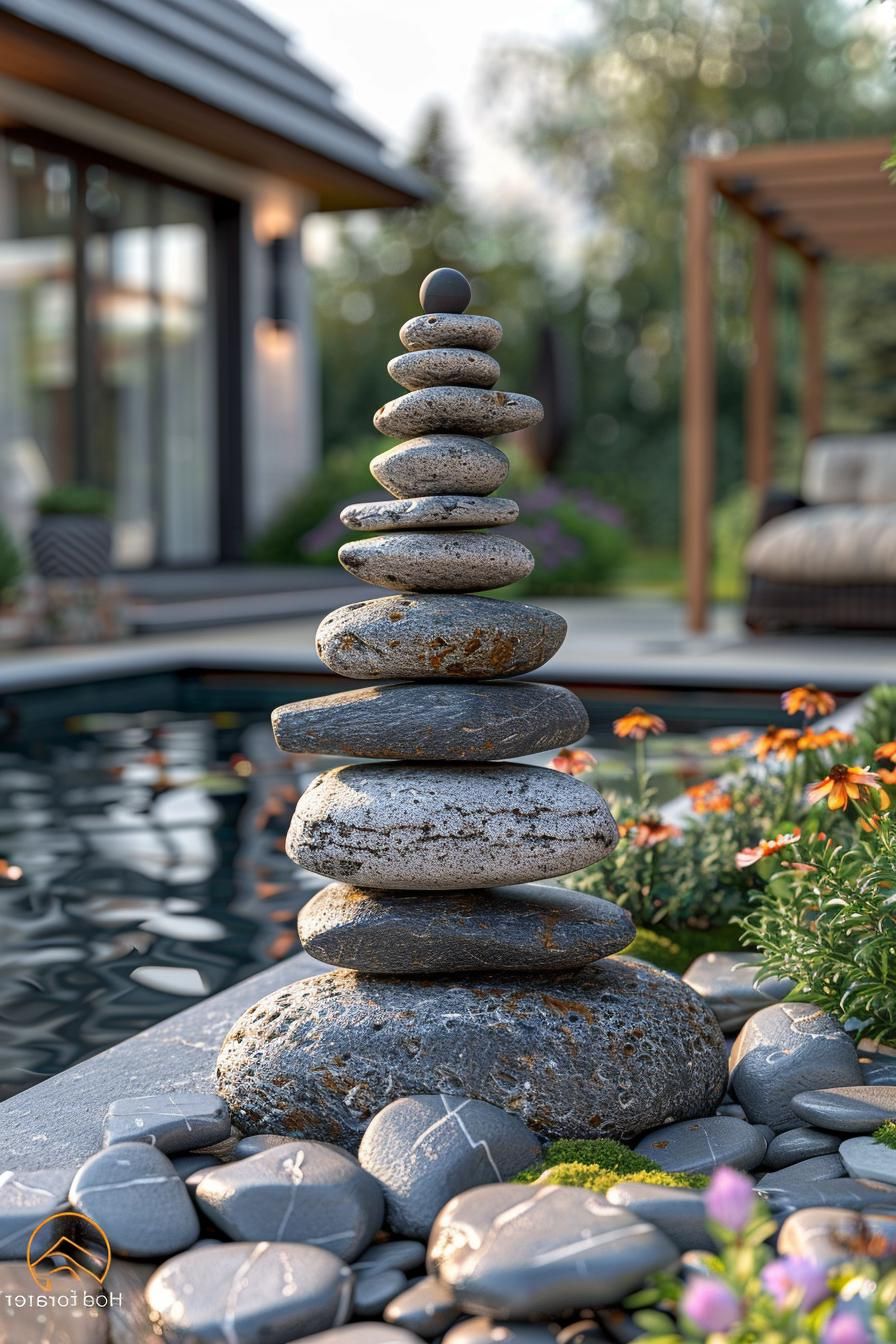 33 Creative DIY Yard Art Ideas You’ll Love To Craft 43 15. Stone Sculpture Stacking Secrets-2