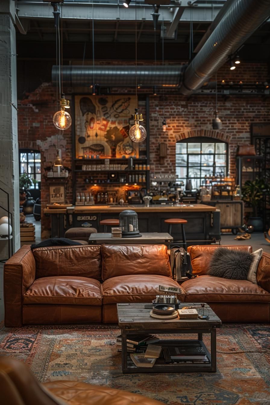 7. Rustic Industrial Living Room Inspiration-2