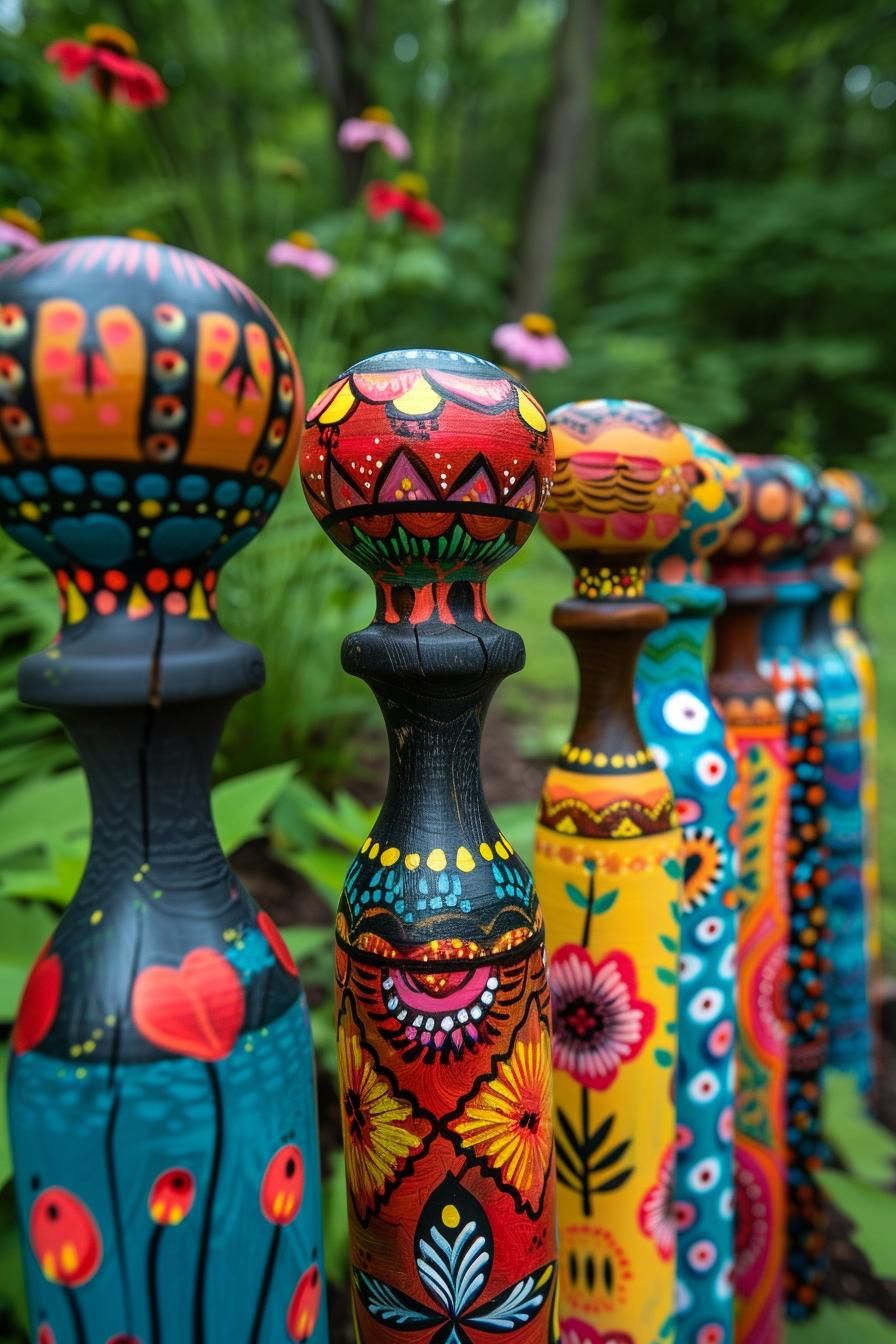 33 Creative DIY Yard Art Ideas You’ll Love To Craft 58 23. Creative Garden Stake Art Designs-0