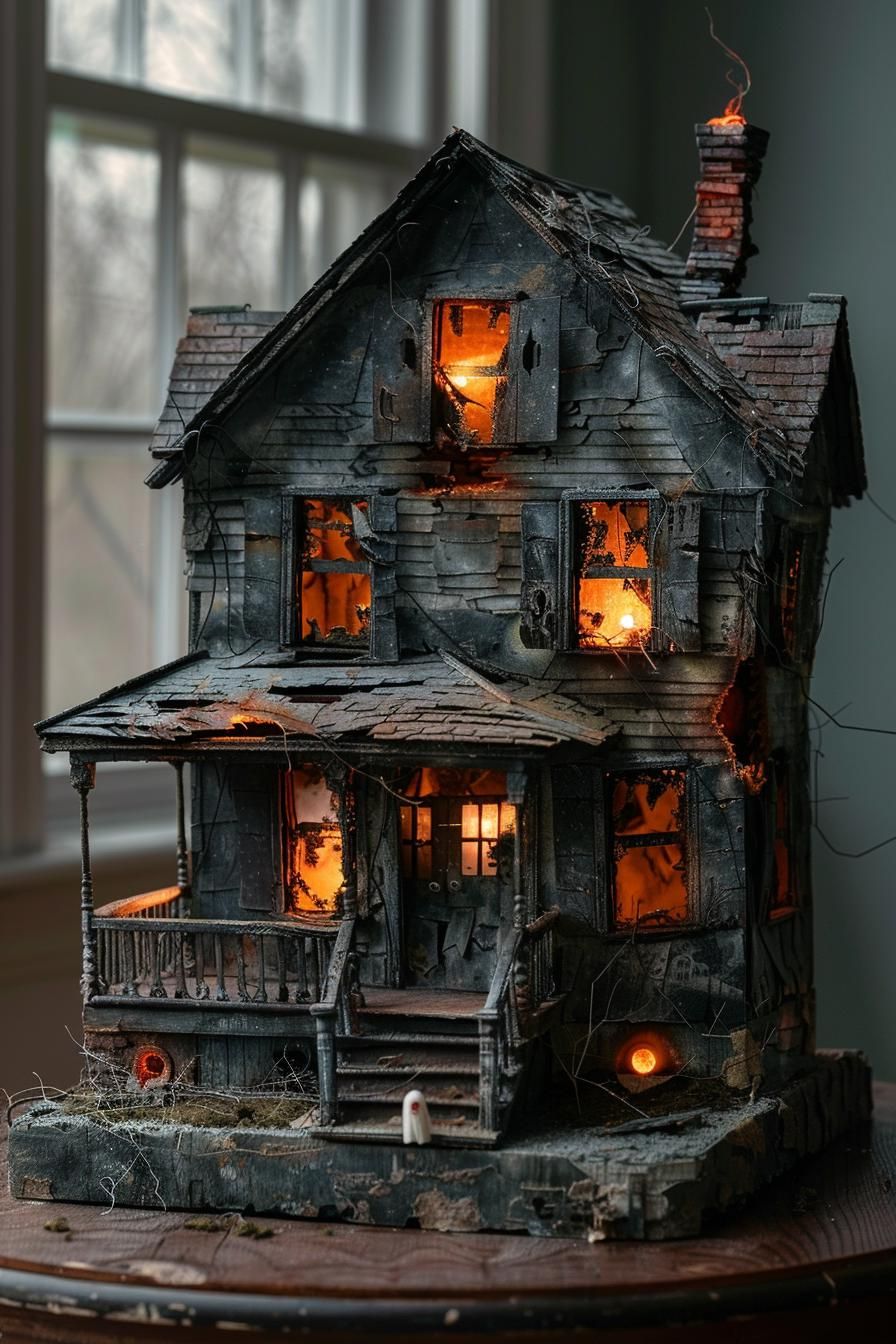 3. Spooky Dollhouse Halloween Decor-0