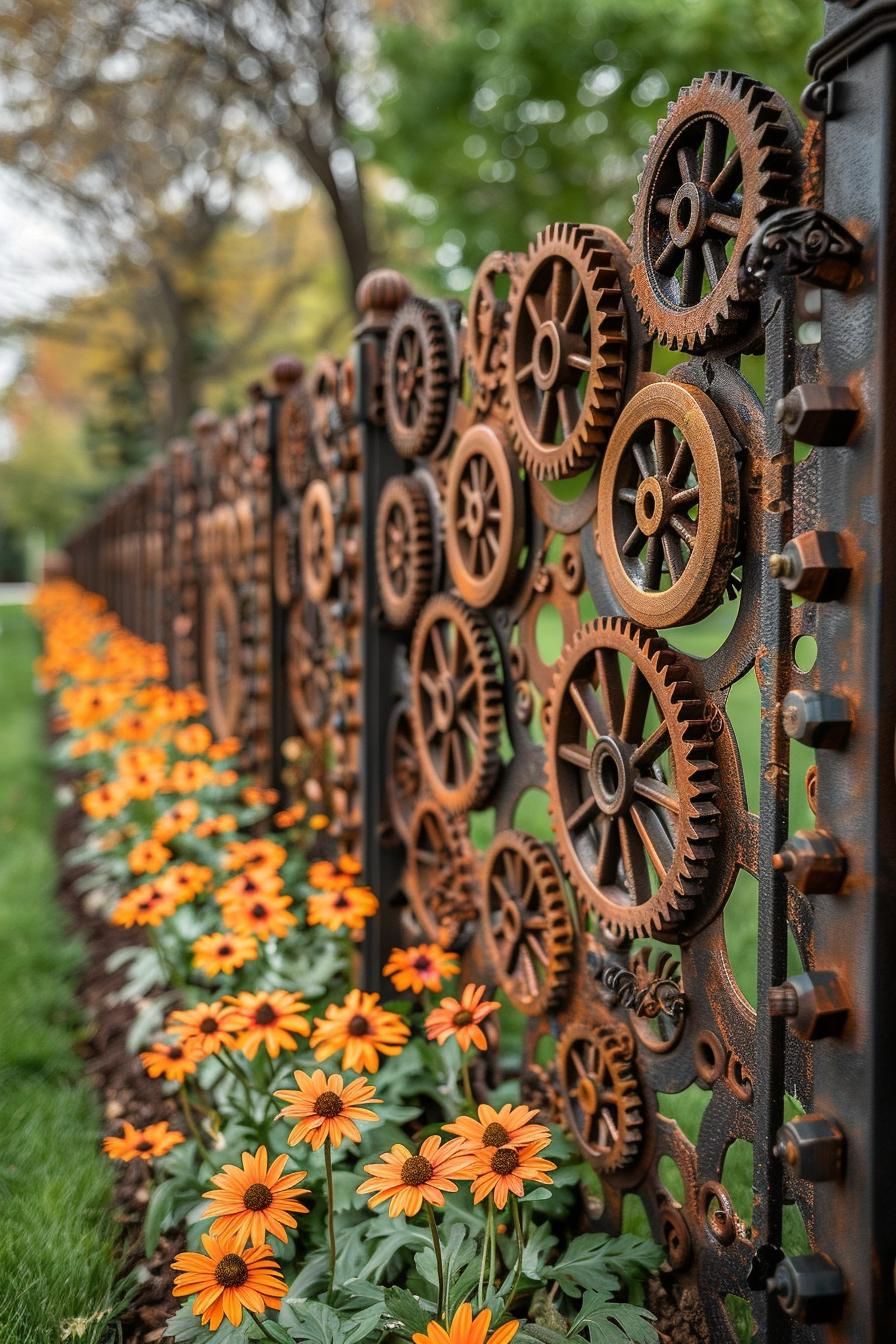 26 Easy Metal Garden Art Ideas To Inspire 10 3. Industrial Wall Art Designs-1