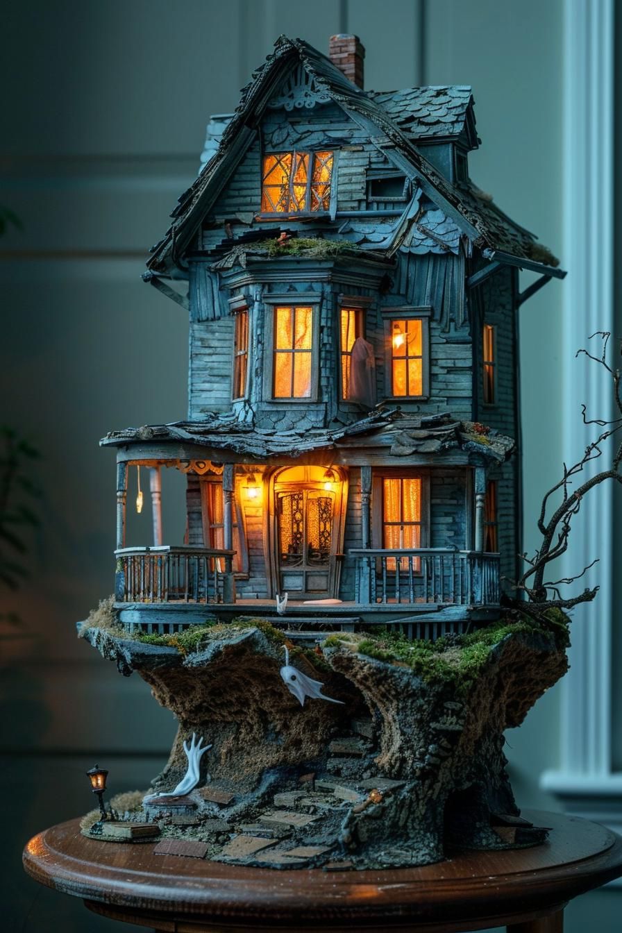 3. Spooky Dollhouse Halloween Decor-2