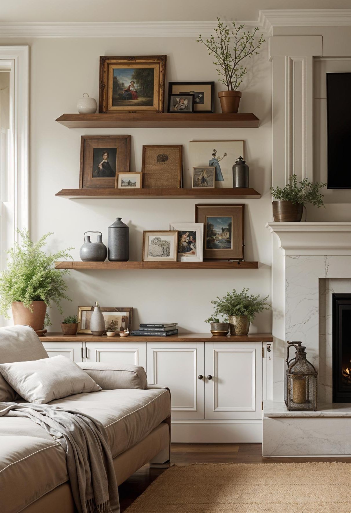 15. Rustic Wood Wall Shelf Inspiration-2