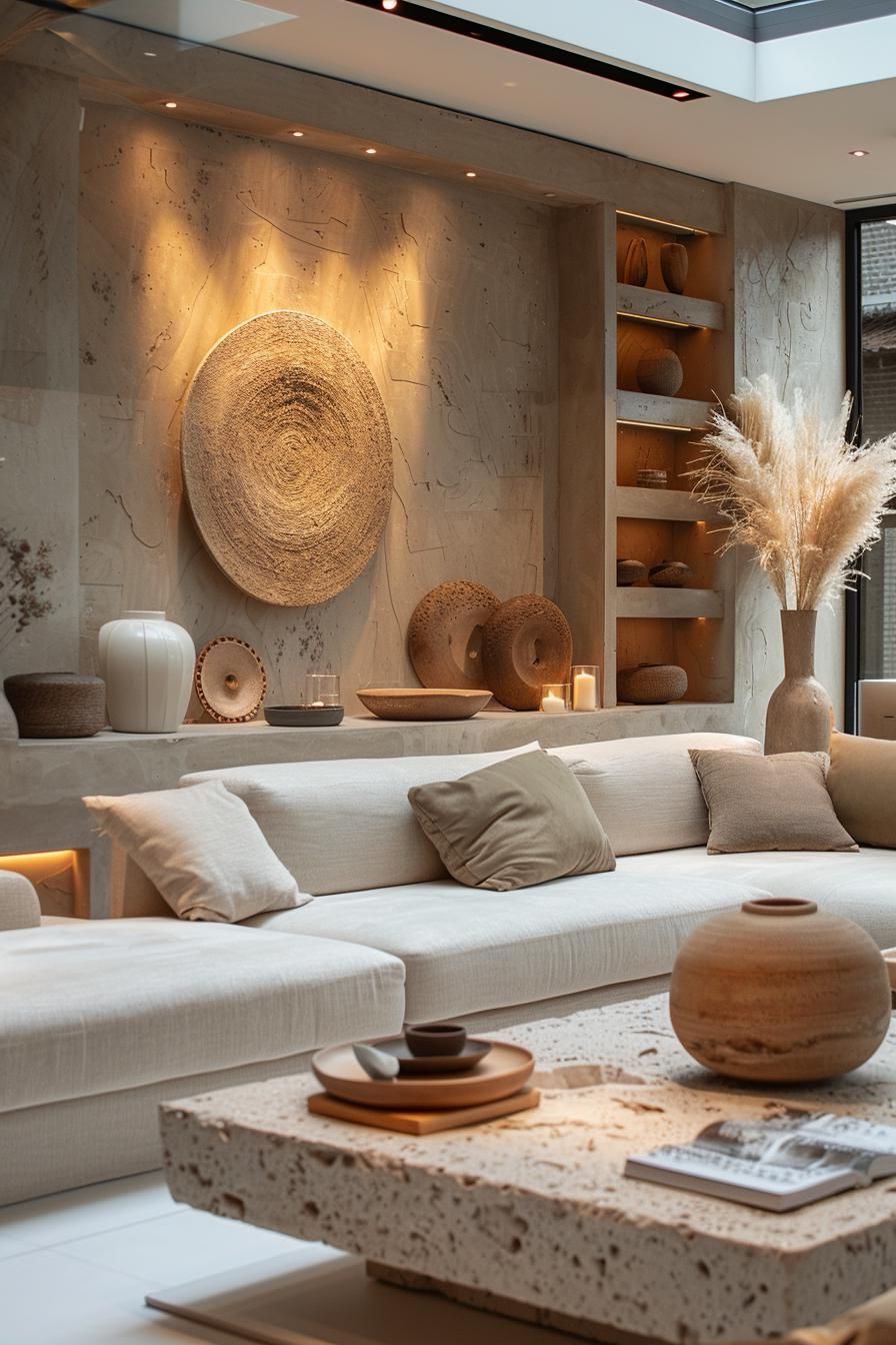 16. Contemporary Earthy Living Room Inspiration-0