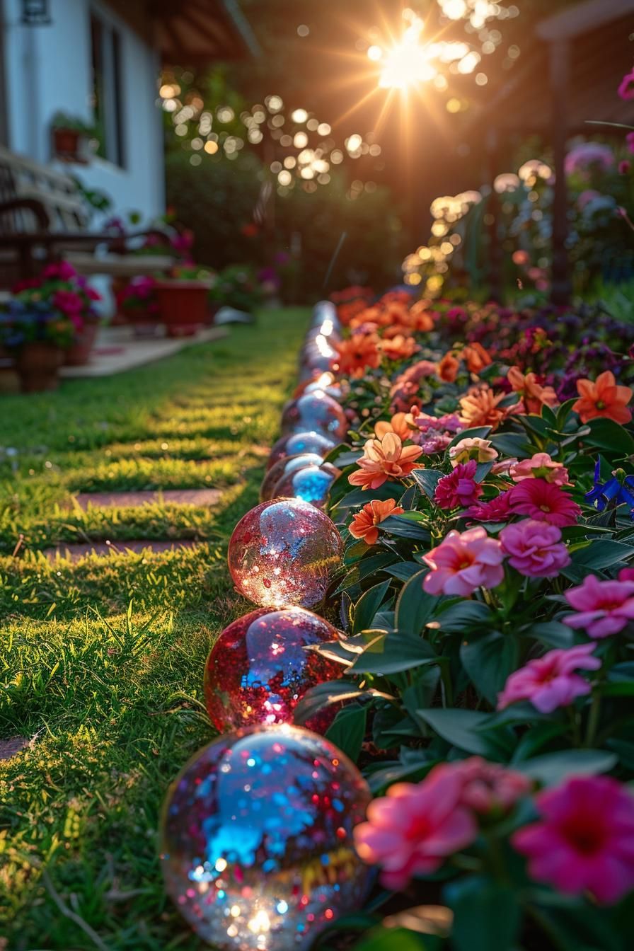 33 Creative DIY Yard Art Ideas You’ll Love To Craft 36 13. Marble Garden Ball Creations-0