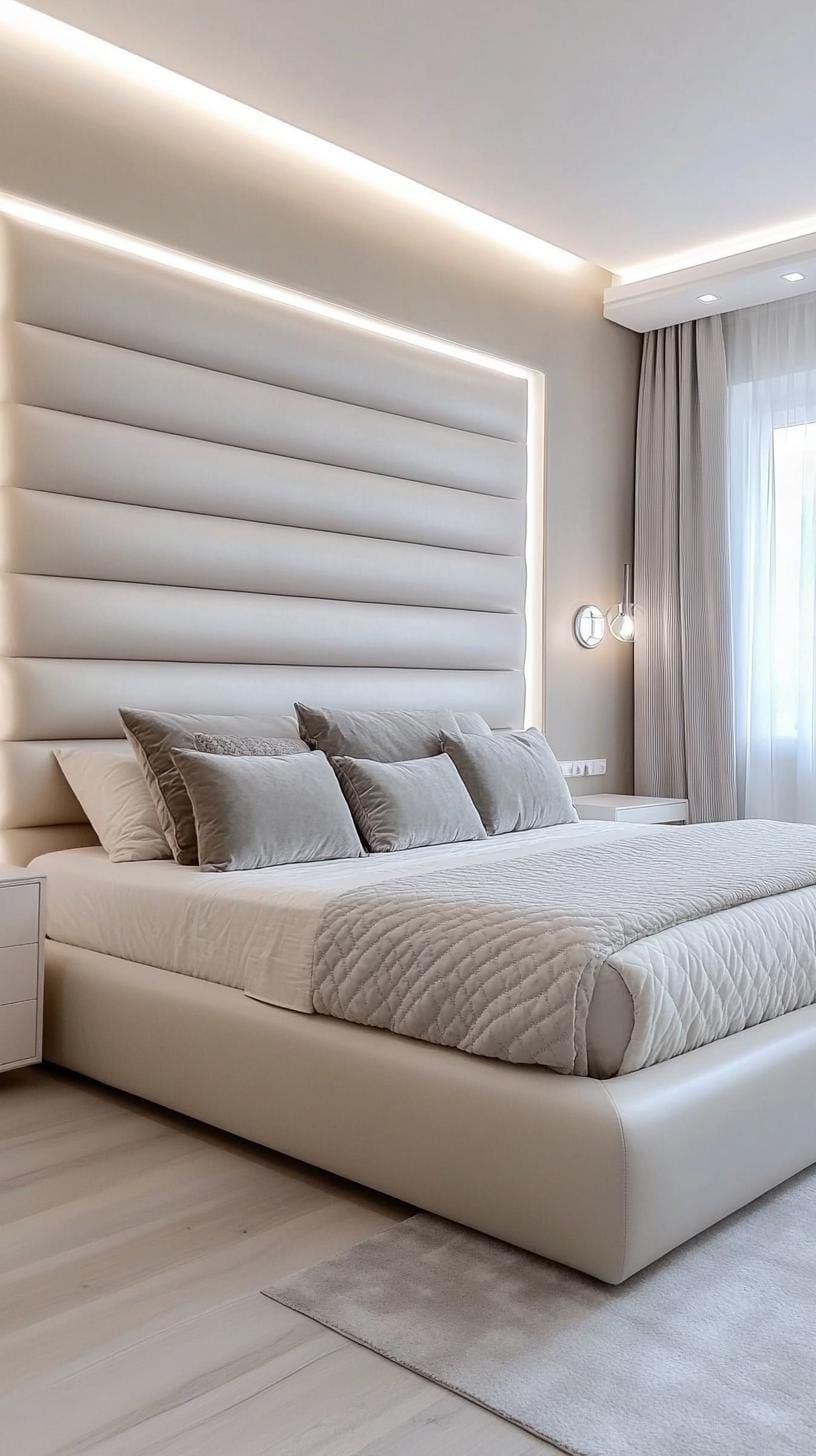 20 New Minimalist Bedroom Ideas to Inspire Your 2025 Refresh 31 9. Velvet Textures: Incorporate rich, soft textures in minimalist arrangements-2