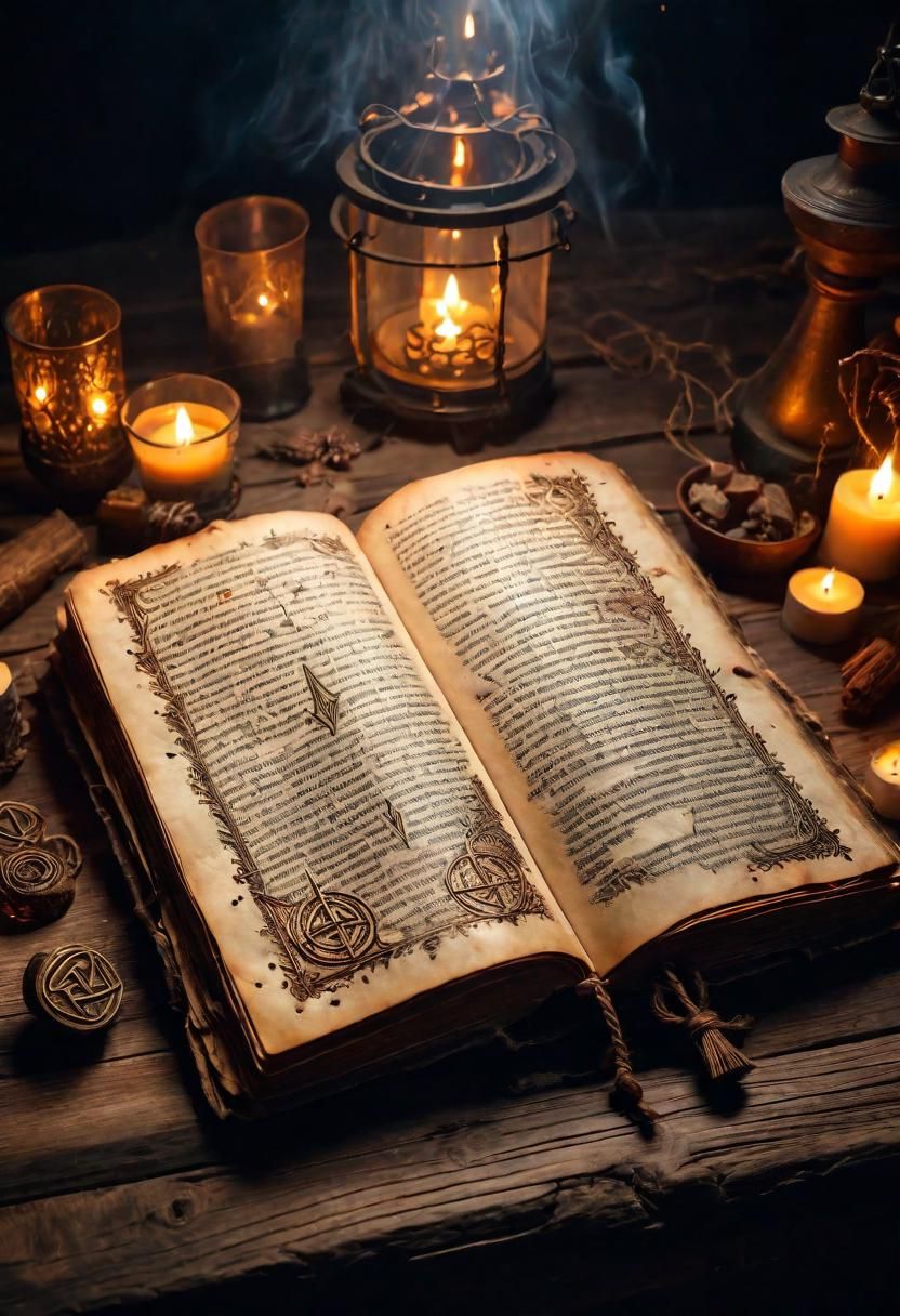 8. Enchanted LED Spell Book Decor-1