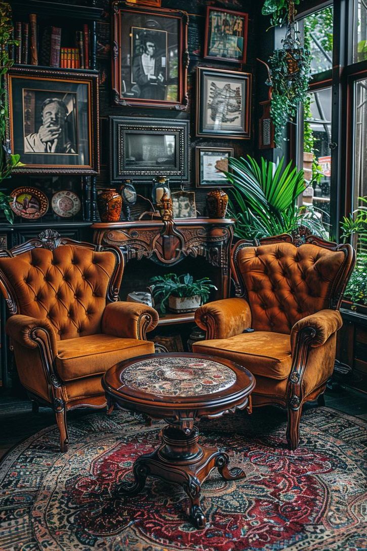 15. Vintage Earthy Living Room Inspiration-1