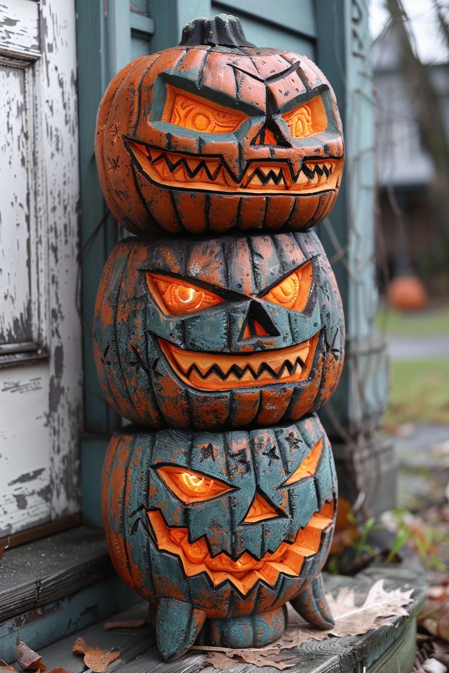 12. Diverse Pumpkin Topiary Ideas-1