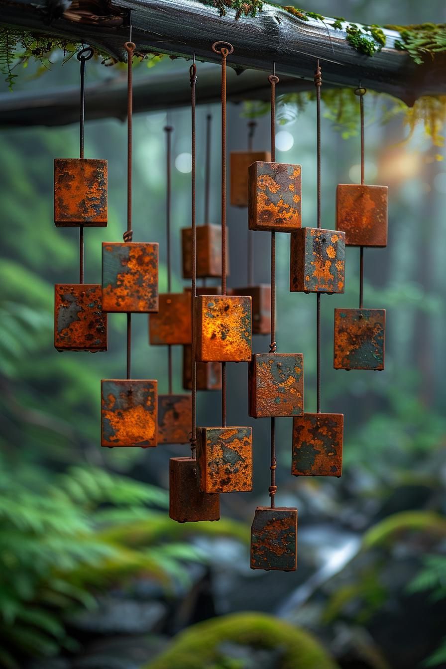 26 Easy Metal Garden Art Ideas To Inspire 55 22. Metal Chime Design Inspirations-2