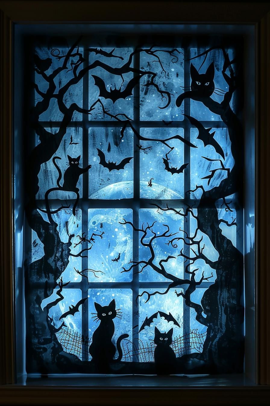 2. DIY Spooky Window Silhouettes-2