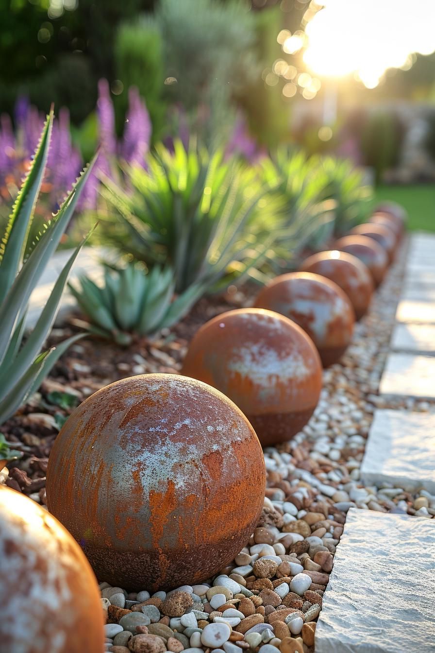 26 Easy Metal Garden Art Ideas To Inspire 45 18. Metal Sphere Art Ideas-0