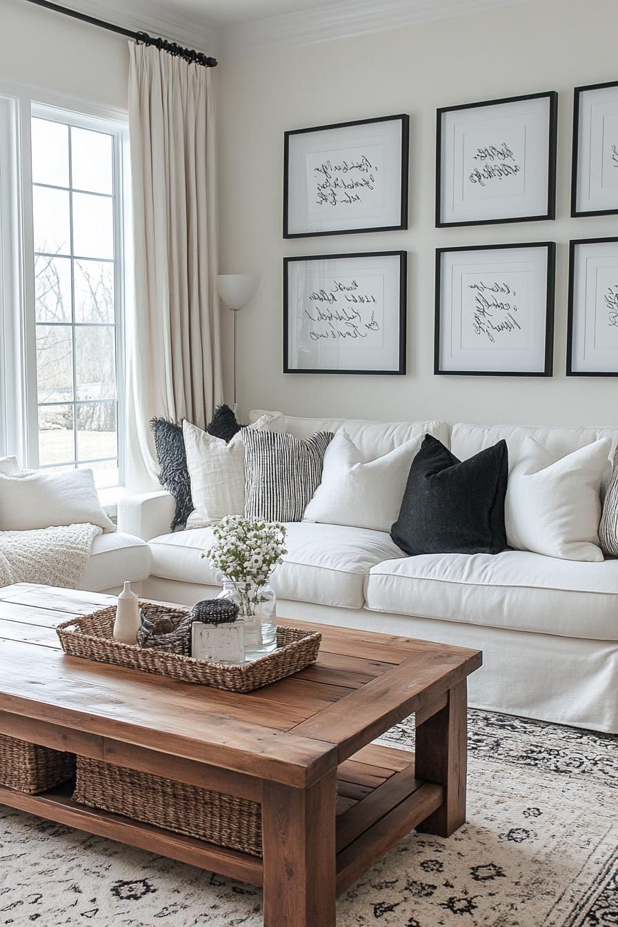 12. Elegant Monochromatic Quote Gallery Wall-0