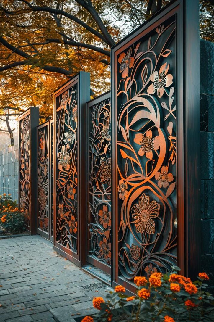 33 Creative DIY Yard Art Ideas You’ll Love To Craft 6 2. Creative Yard Art Wooden Panels-1