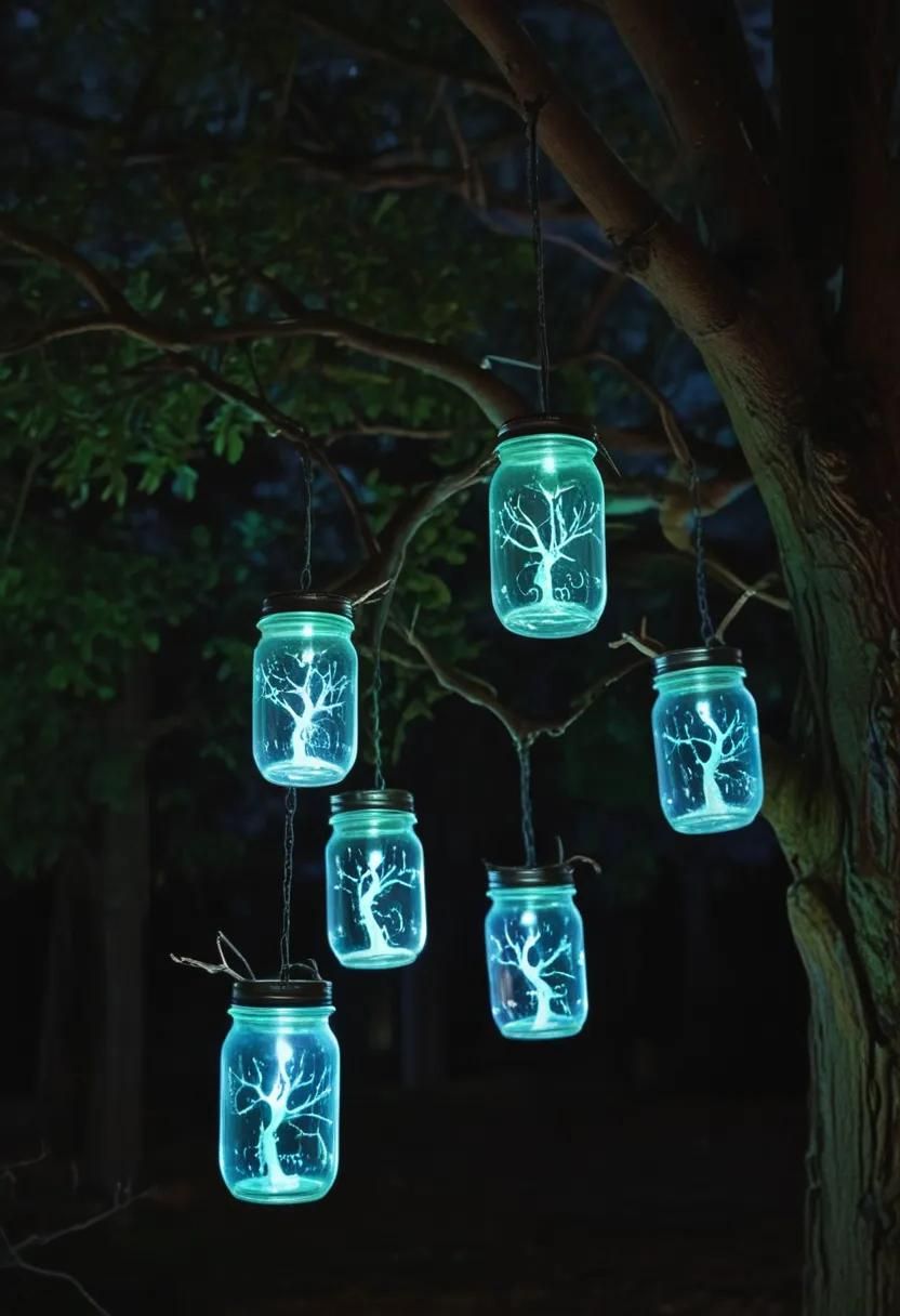 1. Spooky Mason Jar Lanterns-2