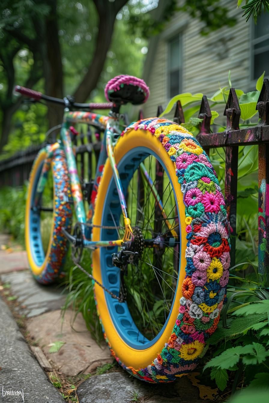 33 Creative DIY Yard Art Ideas You’ll Love To Craft 24 8. Creative Bicycle Wheel Decor Ideas-1