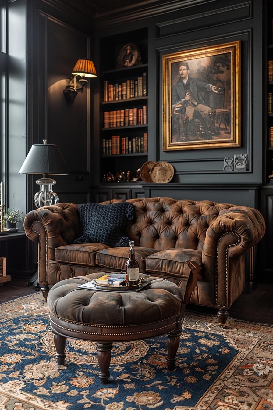 15. Vintage Earthy Living Room Inspiration-2