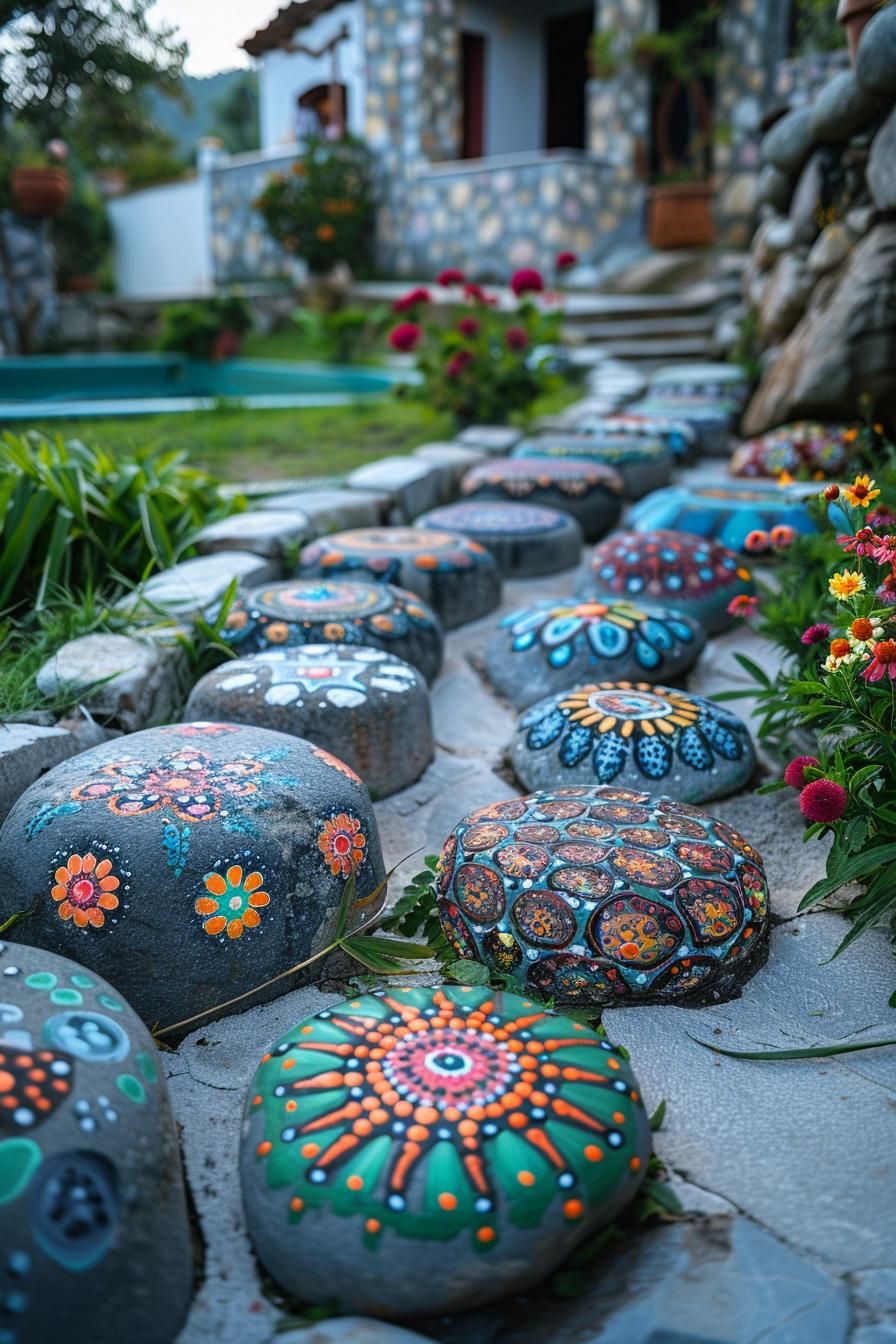 33 Creative DIY Yard Art Ideas You’ll Love To Craft 44 16. Rock Painting Yard Art Ideas-0