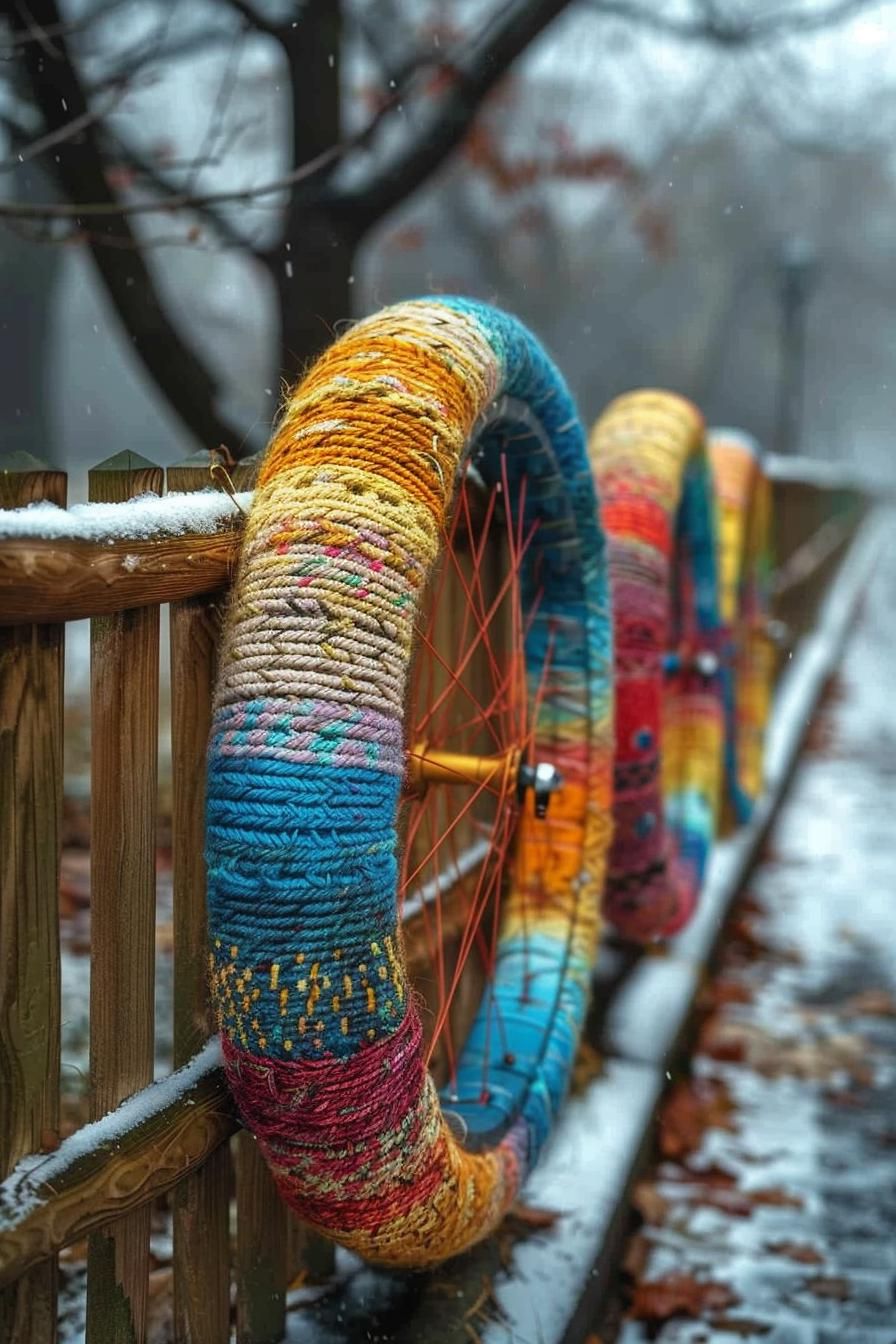 33 Creative DIY Yard Art Ideas You’ll Love To Craft 23 8. Creative Bicycle Wheel Decor Ideas-0