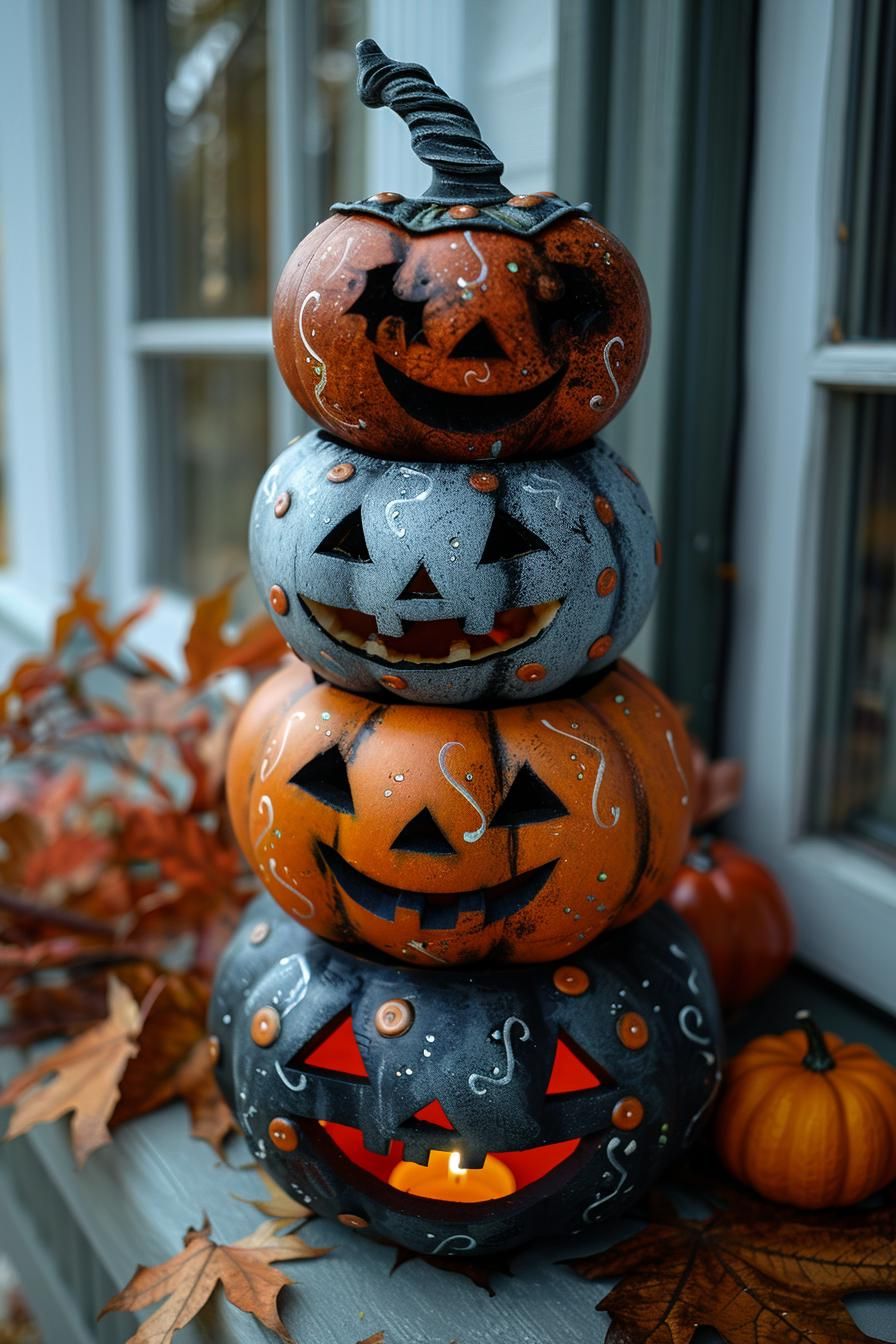 12. Diverse Pumpkin Topiary Ideas-0