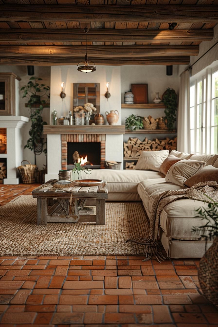 18. Mediterranean Earthy Living Room Aesthetic-0