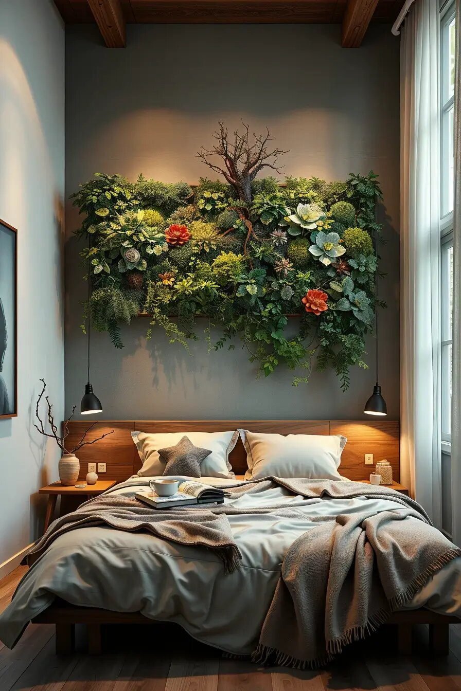 Curated visual reference: 64 Biophilic Bedroom Design Ideas For A Serene Oasis Photo Inspiration