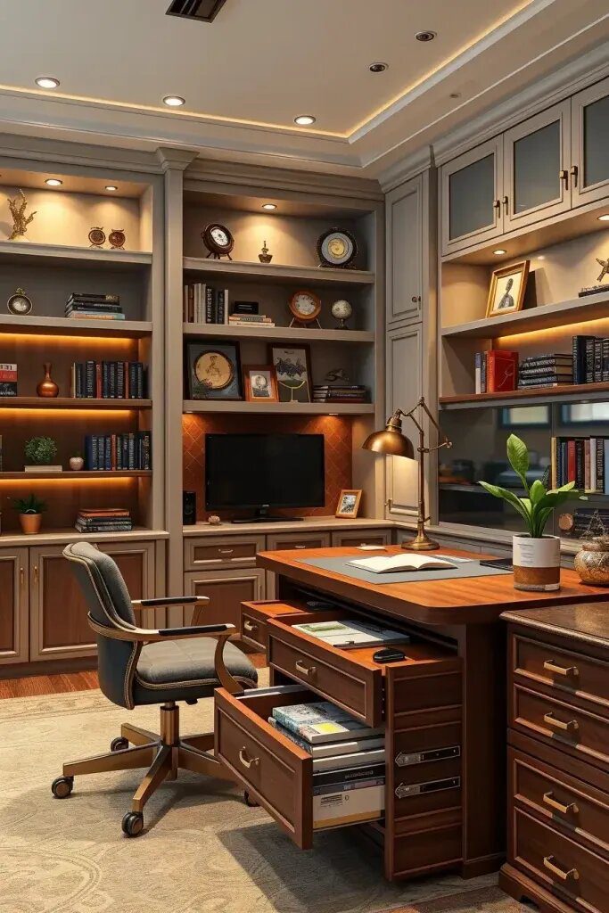 60 Inspiring Home Office Makeovers for Style and Function 19