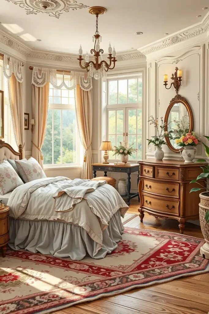 61 Bedroom with Grandmacore Ideas for a Vintage Retreat 2