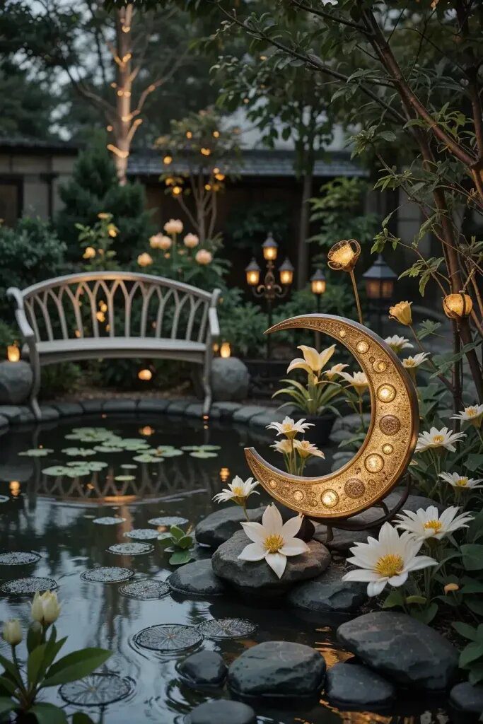Enchant Your Outdoor Oasis: 63 Backyard Garden Figurine Ideas 46