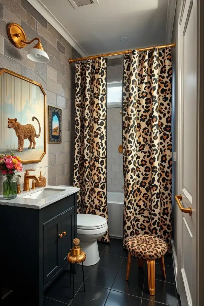 59 Animal Print Bathroom Decor Ideas for a Bold Home 8