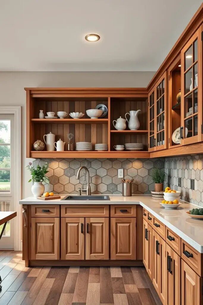 64 Creative Kitchen Wood Cabinet Ideas to Inspire You 53