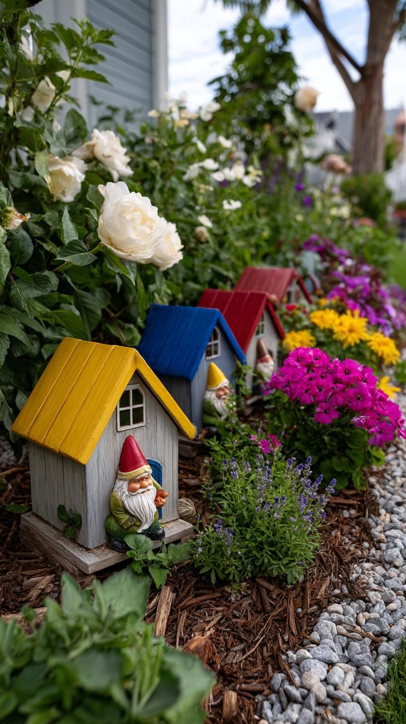 37 Magical Garden Ideas for a Whimsical Backyard 42 16. Painted stones mimicking a candy path-3