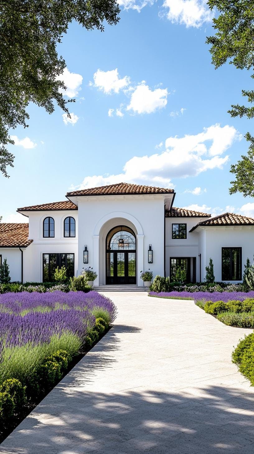 9. Lavender fields leading up to a classic farmhouse-0