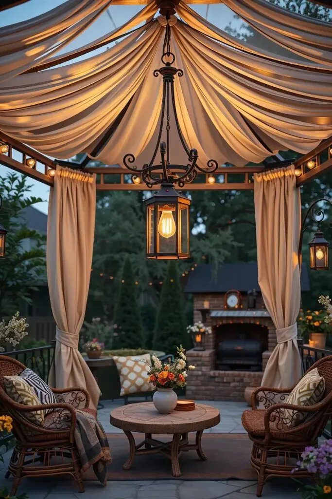 Transform Your Outdoor Oasis: 63 Cozy Gazebo Decor Ideas 46