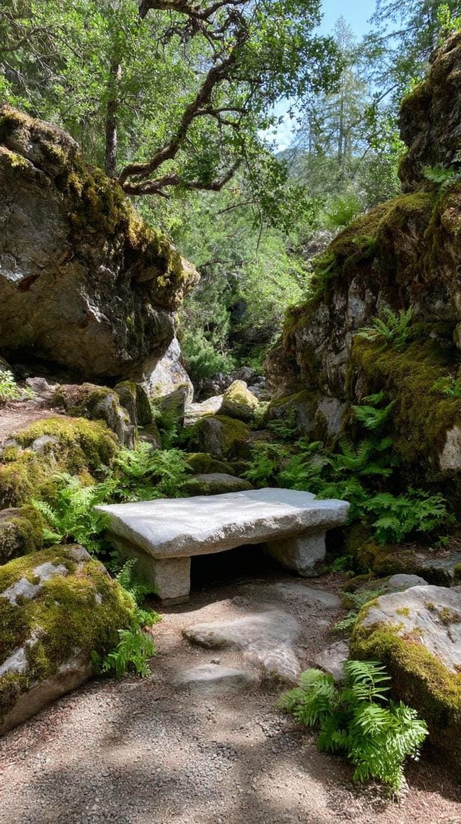 22. Moss-covered boulders in shaded woodland patch-1