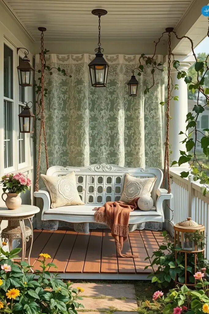 66 Unique Porch Swing Ideas to Elevate Your Outdoor Space 34