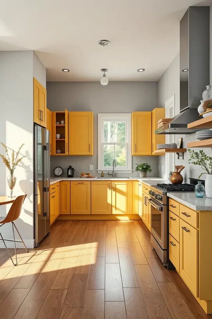 59 Yellow Kitchen Ideas to Elevate Your Space 38