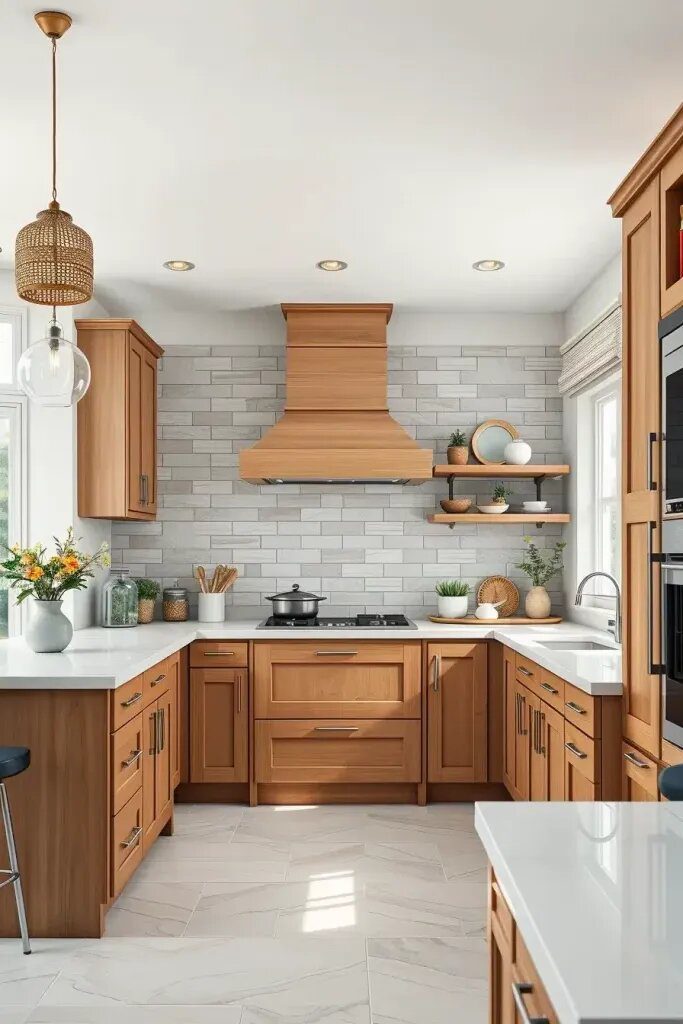 64 Creative Kitchen Wood Cabinet Ideas to Inspire You 54