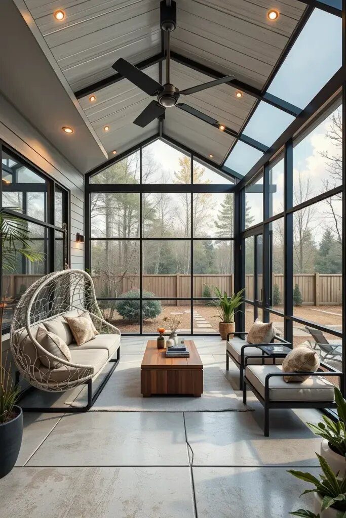 59 Stylish Screened Porch Designs 4