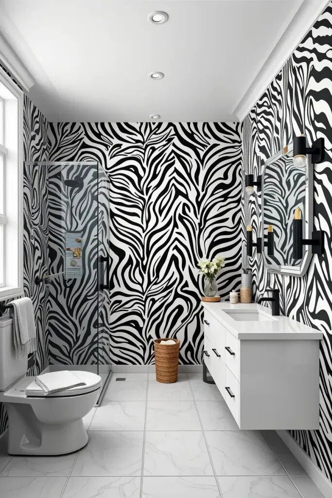 59 Animal Print Bathroom Decor Ideas for a Bold Home 3