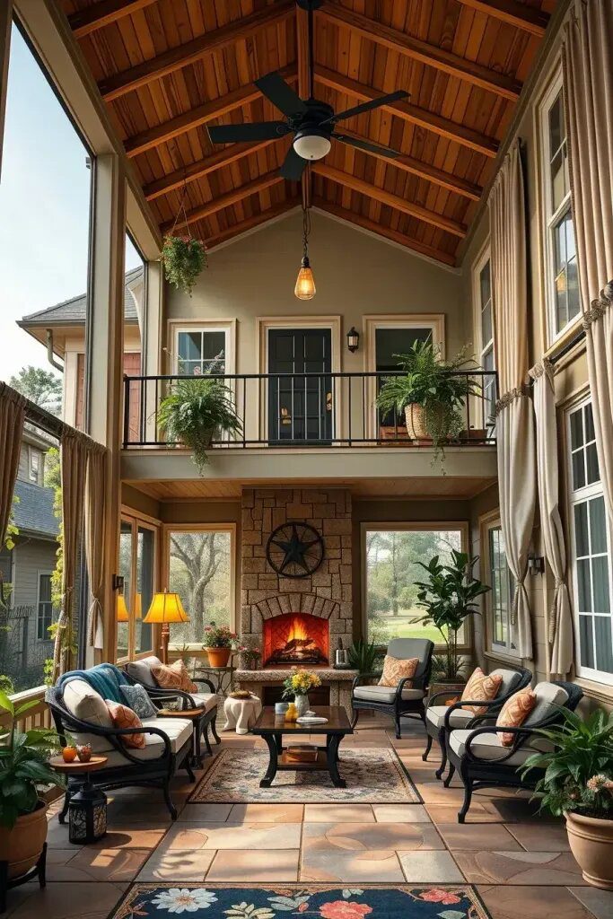 59 Stylish Screened Porch Designs 47