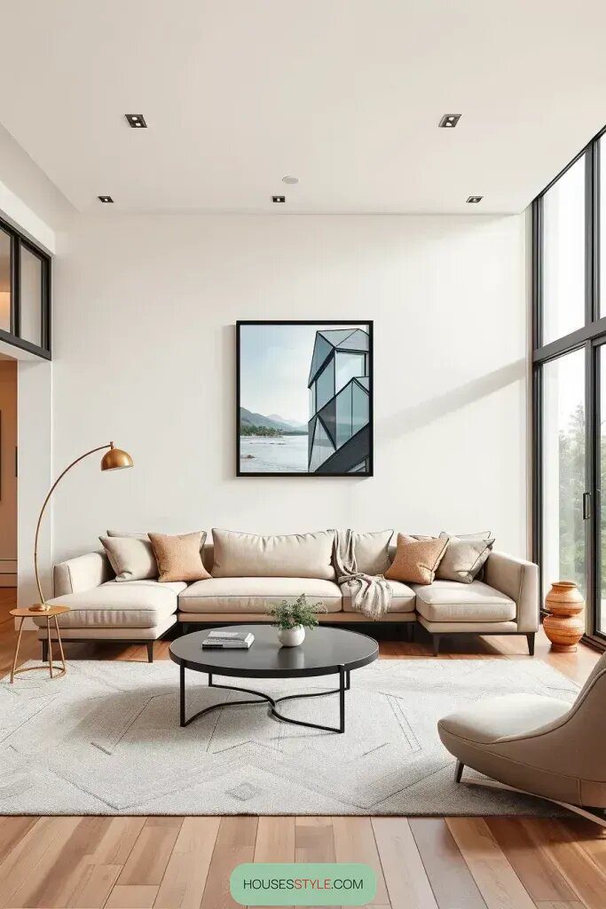 Living Room with 63 Stylish Above Sofa Wall Decor Ideas 58 final img 1w0fi9WWpZfr0KpHG TJb