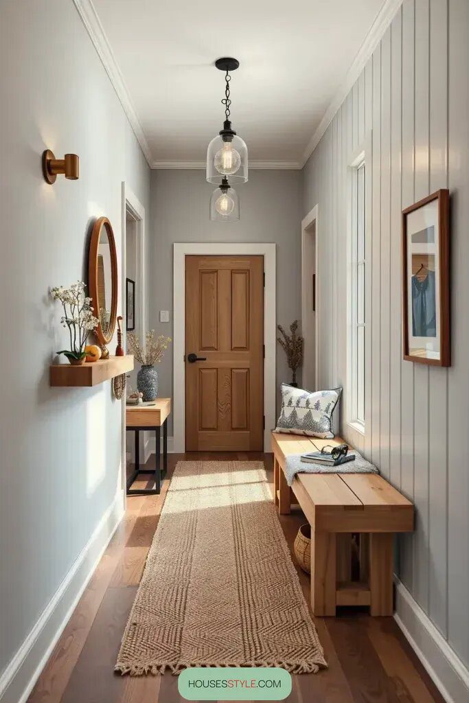 61 Rustic Hallway Ideas for a Welcoming Entryway 23 final img 3j9rwQs42HhsdZyZwmXBF