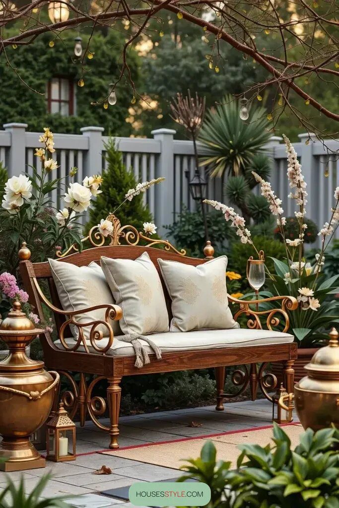 63 Stunning Garden Bench Ideas for a Stylish Outdoor Oasis 55 final img 5Unx ZoWzt7YxqsZDSF T
