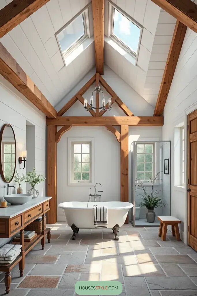 Revamp Your Bathroom with These 63 Chic Rustic Design Ideas 10 final img 7d2M7XCwyfXB9pDbLy377